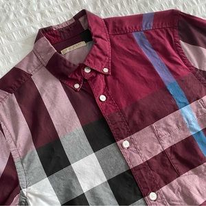 Burberry check shirt for men size S